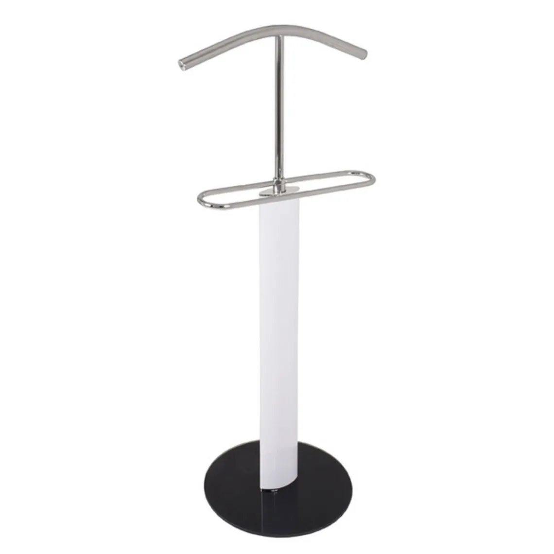 3S. x Home Valet de chambre tube en acier laqué plateau du pied verre trempé Online