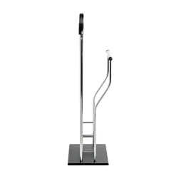 3S. x Home Valet de chambre tube en acier chromé cintre laqué noir Sale