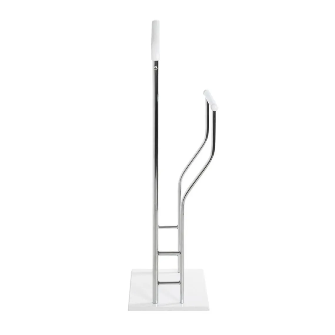 3S. x Home Valet de chambre tube en acier chromé cintre laqué blanc Sale