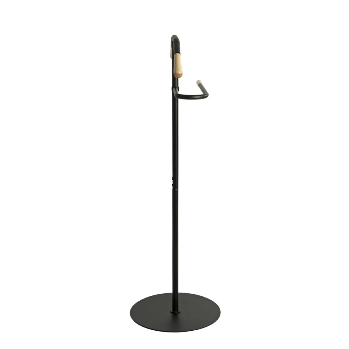 3S. x Home Valet en tube d'acier peint en noir par poudrage applications en bois massif naturel Discount