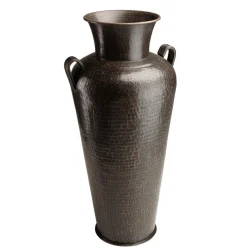 Macabane Vase alu avec anses couleur cuivre noir antique HONORE Hot