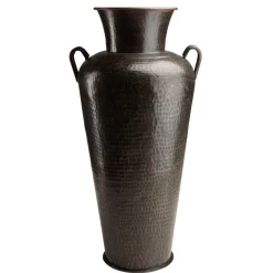 Macabane Vase alu avec anses couleur cuivre noir antique HONORE Hot