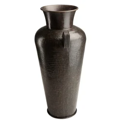 Macabane Vase alu avec anses couleur cuivre noir antique HONORE Hot