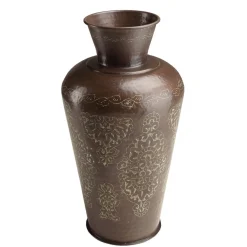 Macabane Vase alu couleur cuivre foncé patine antique HONORE D37 cm Online