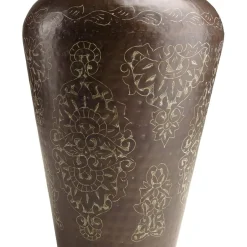 Macabane Vase alu couleur cuivre foncé patine antique HONORE D37 cm Online