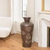 Macabane Vase alu couleur cuivre foncé patine antique HONORE D40 cm Sale