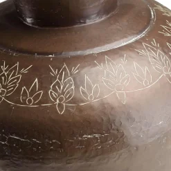 Macabane Vase alu couleur cuivre foncé patine antique HONORE D40 cm Sale