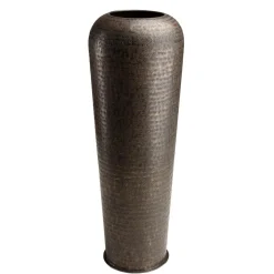 Macabane Vase alu couleur cuivre noir antique avec gravures HONORE Online