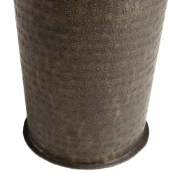 Macabane Vase alu couleur cuivre noir antique avec gravures HONORE Online