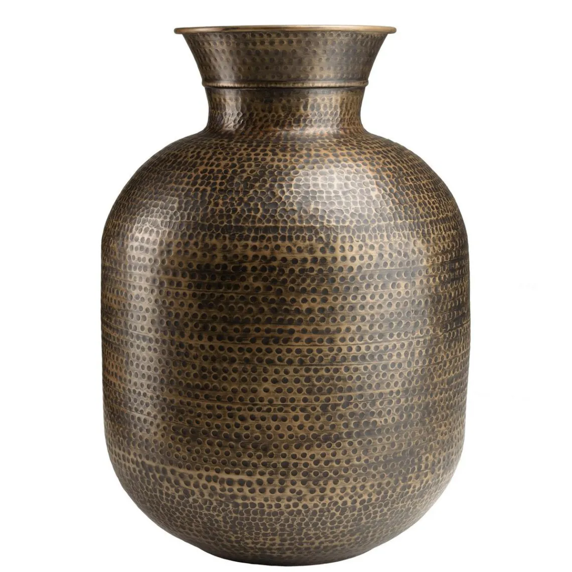 Macabane Vase alu couleur laiton noir antique effet martelé HONORE Best