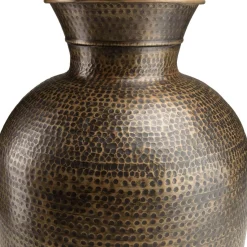 Macabane Vase alu couleur laiton noir antique effet martelé HONORE Best