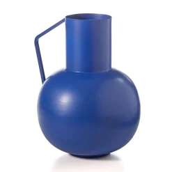 Becquet Vase contemporain en métal BELLEZZA bleue Outlet