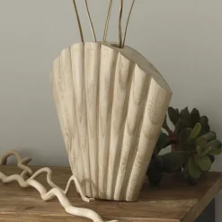 Becquet Vase en bois QUICO en forme coquillage Outlet