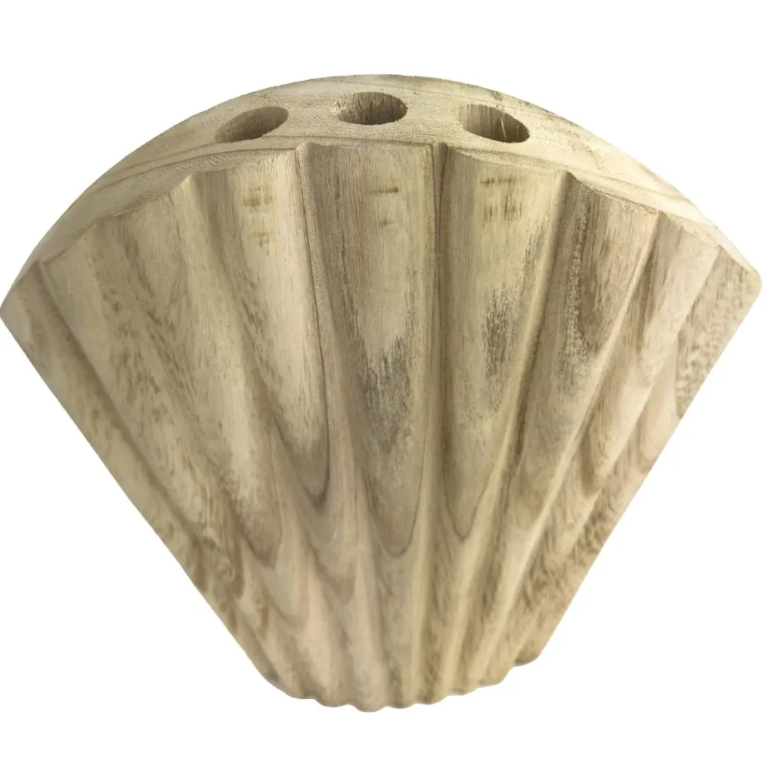 Becquet Vase en bois QUICO en forme coquillage Outlet
