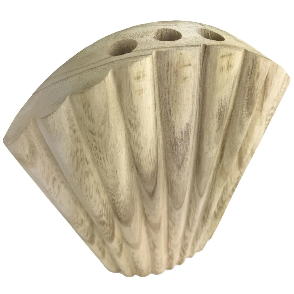 Becquet Vase en bois QUICO en forme coquillage Outlet