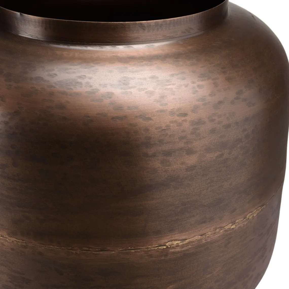 Macabane Vase largeur en Acier couleur Bronze cuivré JOHAN Clearance