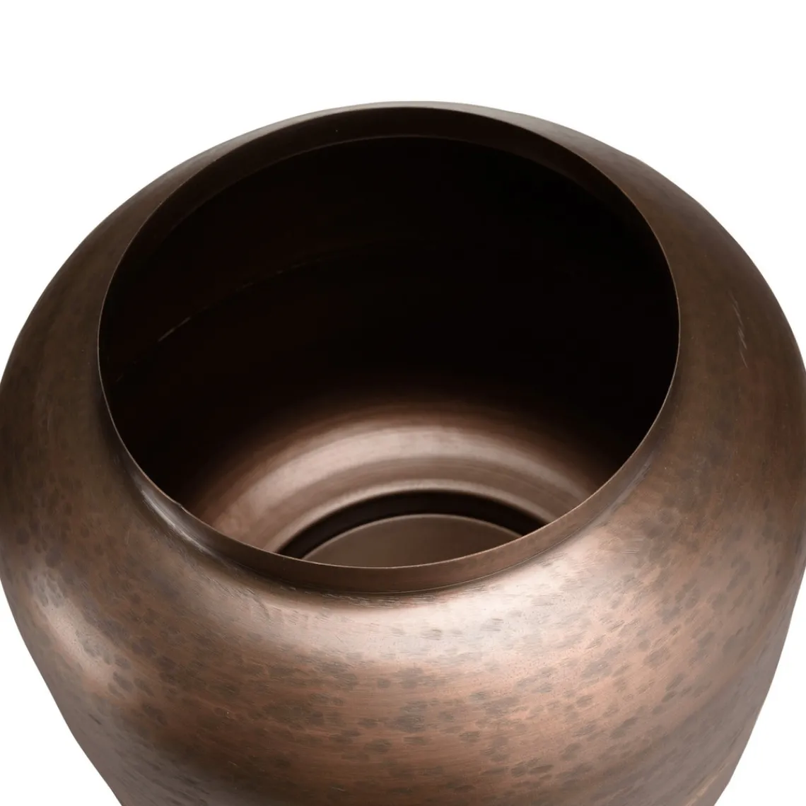 Macabane Vase largeur en Acier couleur Bronze cuivré JOHAN Clearance