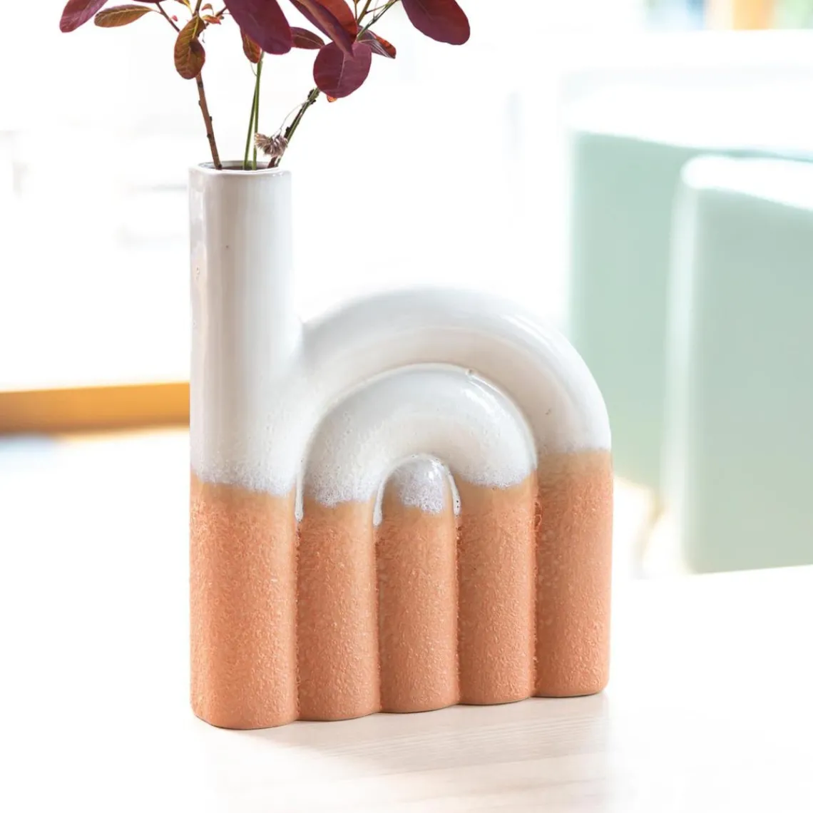 Becquet Vase rebecca beige rose grand modèle Hot