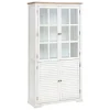 3S. x Home Vitrine 4 portes OBLIA blanc Clearance