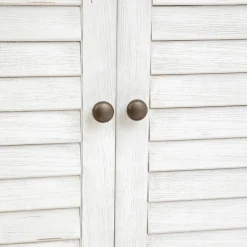 3S. x Home Vitrine 4 portes OBLIA blanc Clearance