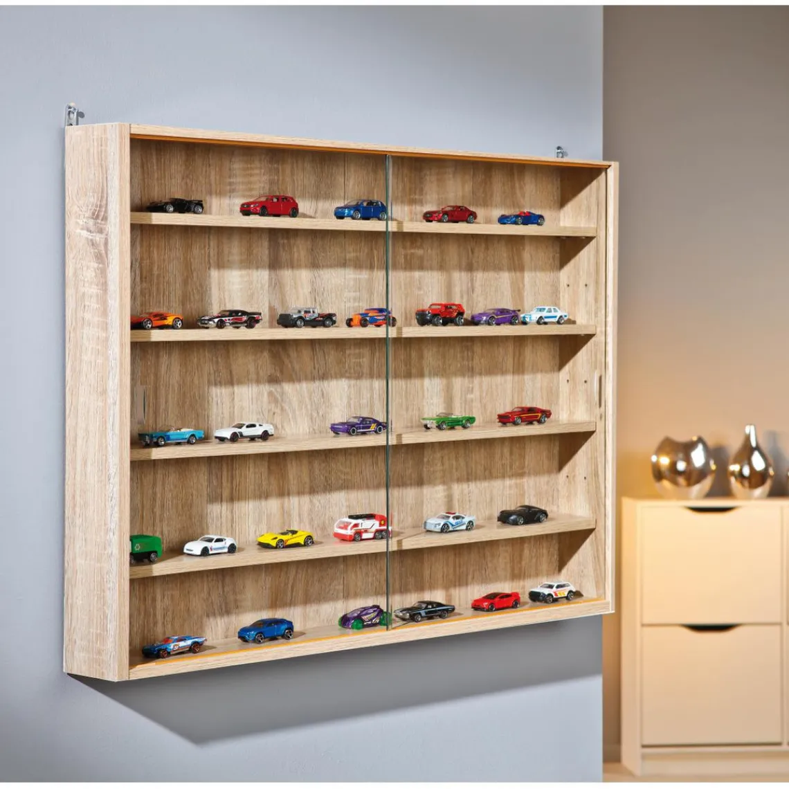 3S. x Home VItrine bois et verre Collectizion