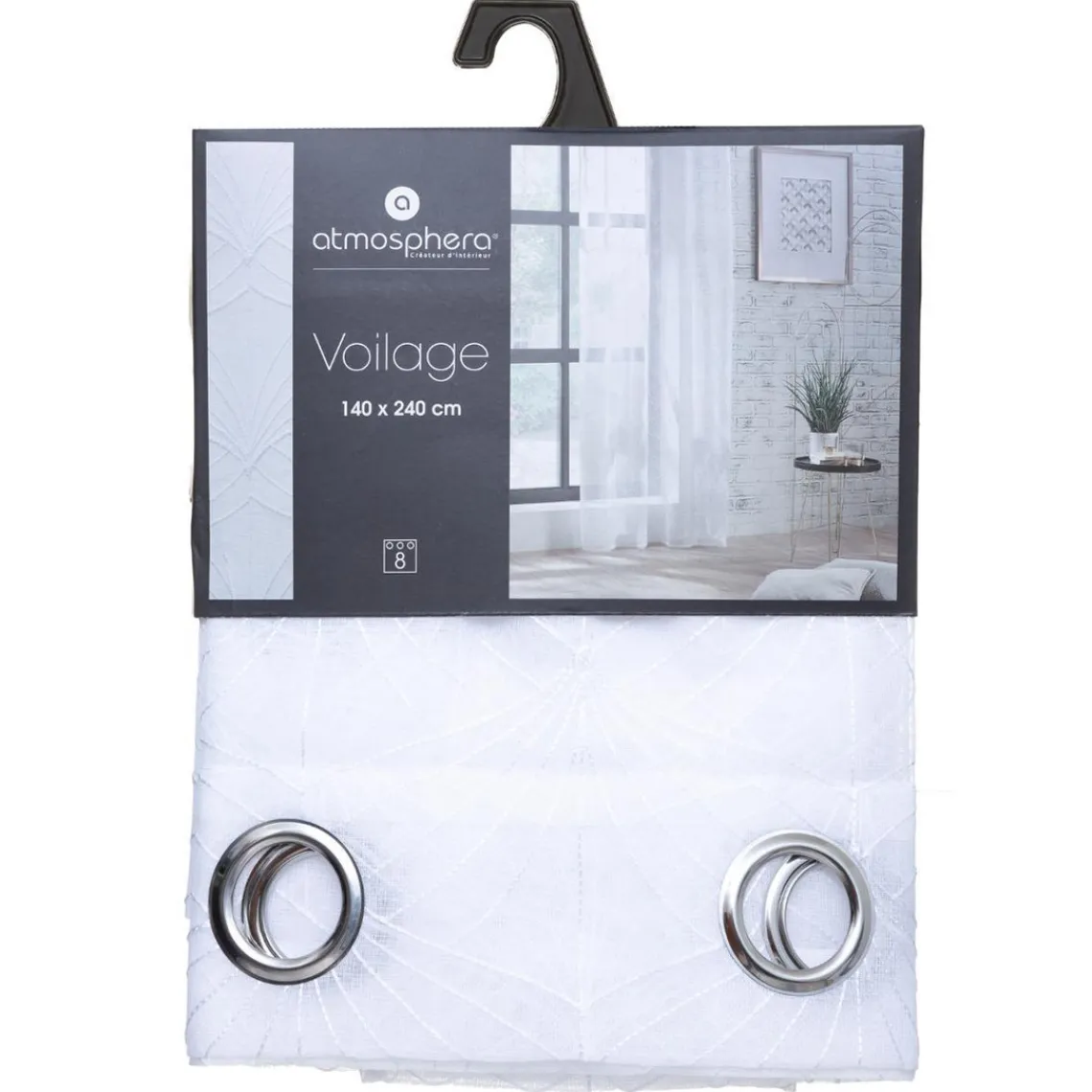 3S. x Home Voilage Brodé 140x240cm