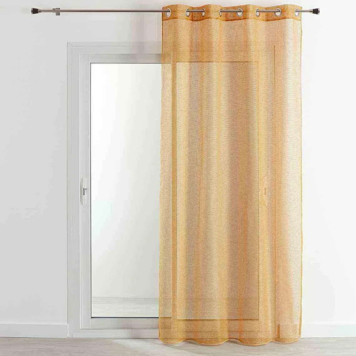 3S. x Home Voilage en Étamine Fantaisie 140x260 BELUGA - Or Online