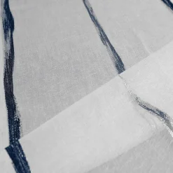 3S. x Home Voilage en Étamine Jacquard Persan 140X260 cm LUMIERE Bleu Clearance